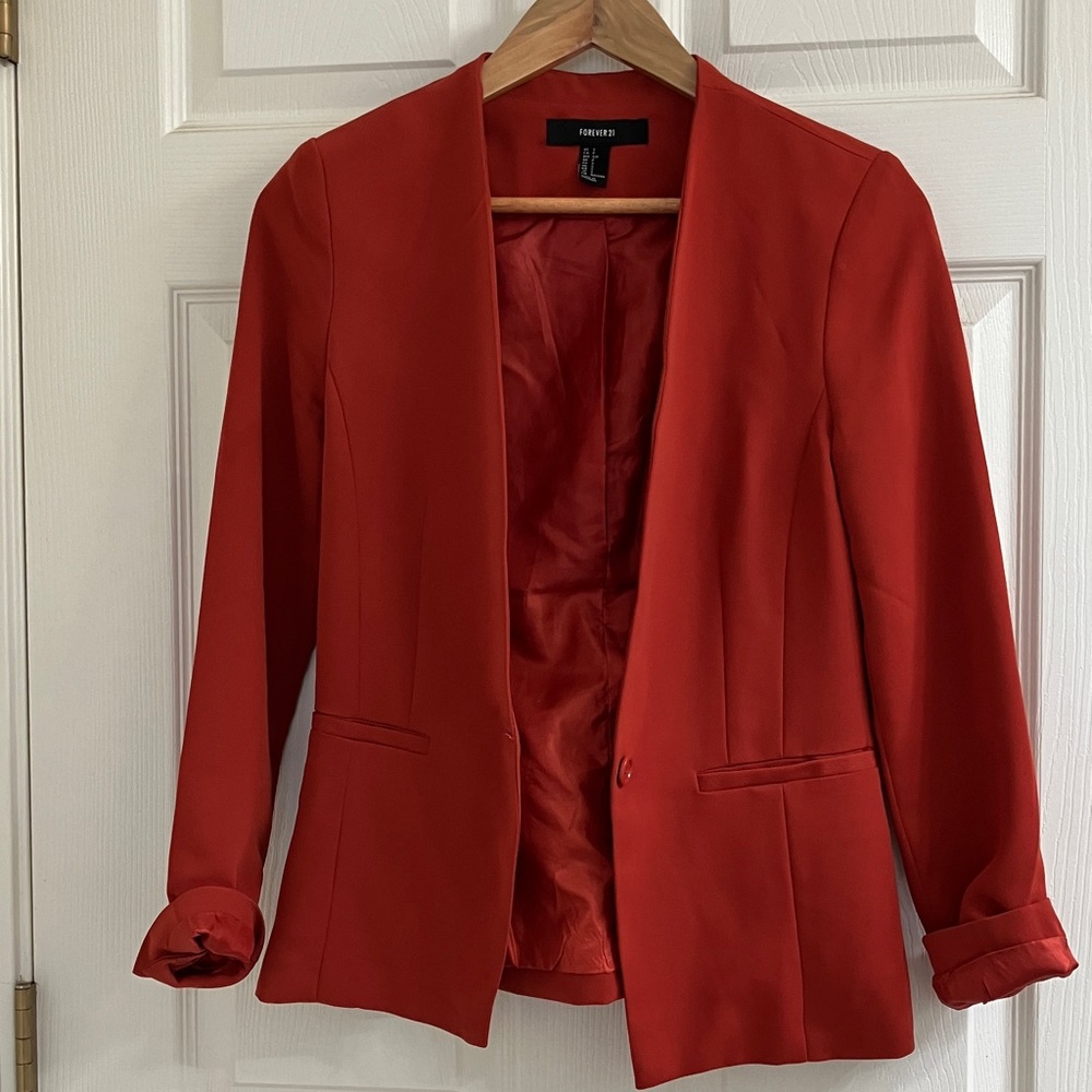 Forever 21 Women's Blazer Small Rust color